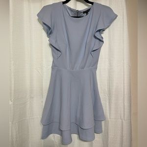 Dillard’s Brand Flutter Sleeve Fit & Flare Dress